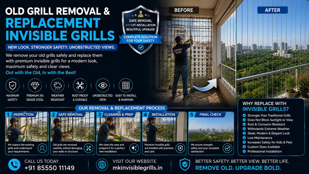 Old Grill Removal Invisible Grills